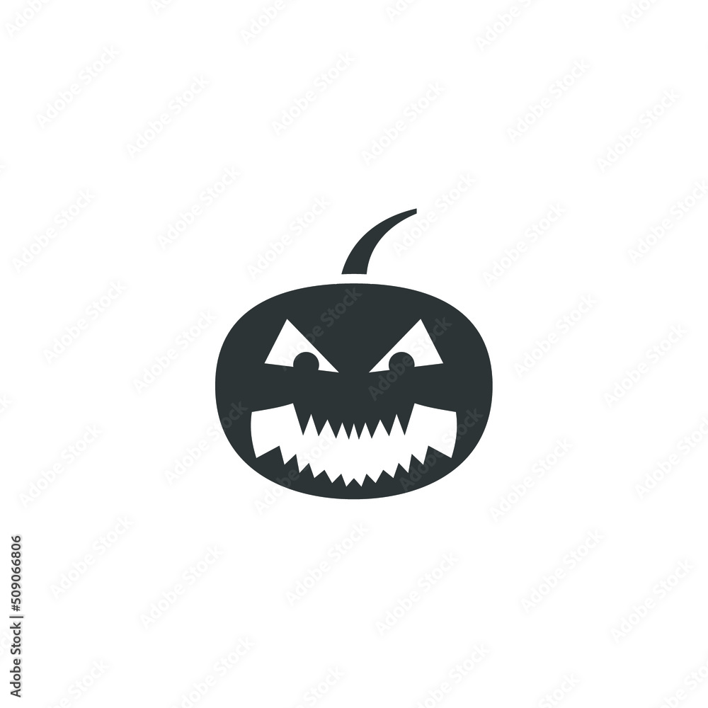 Vector sign of the jack o lantern symbol is isolated on a white background. jack o lantern icon color editable. Vector sign of the jack o lantern symbol is isolated on a white background. jack o lantern icon color editable.