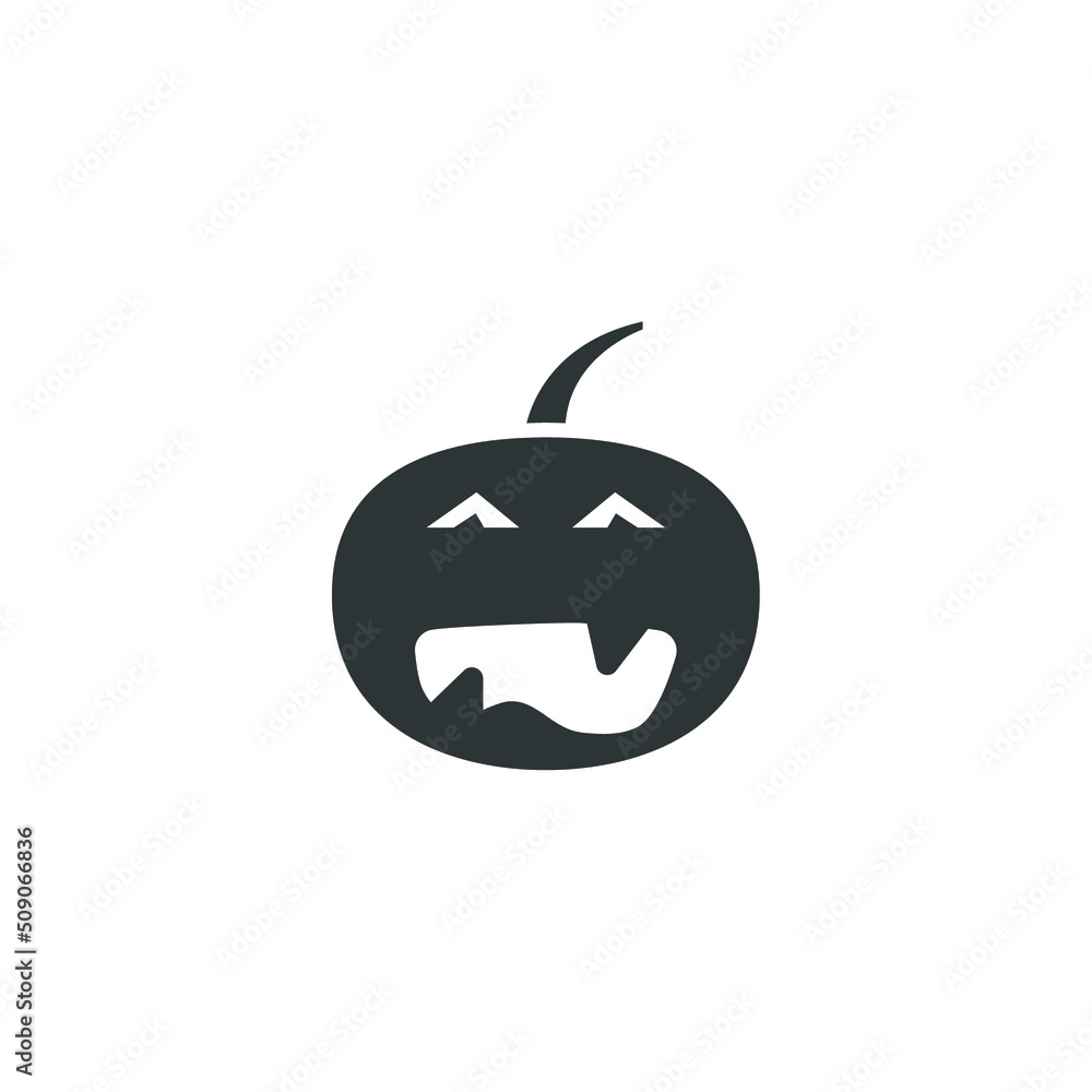 Vector sign of the jack o lantern symbol is isolated on a white background. jack o lantern icon color editable. Vector sign of the jack o lantern symbol is isolated on a white background. jack o lantern icon color editable.