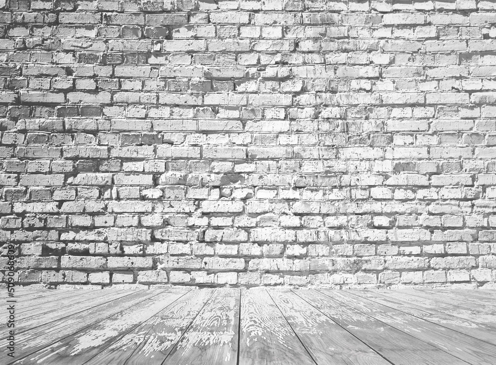 gray interior with brick wall gray interior with brick wall