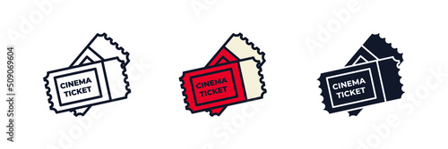 ticket icon symbol template for graphic and web design collection logo vector illustration