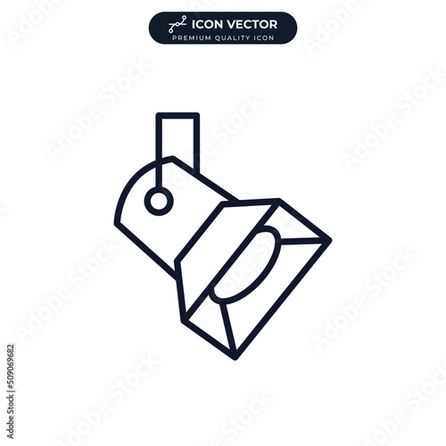 spotlight icon symbol template for graphic and web design collection logo vector illustration