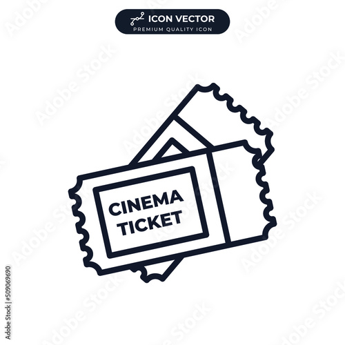 ticket icon symbol template for graphic and web design collection logo vector illustration