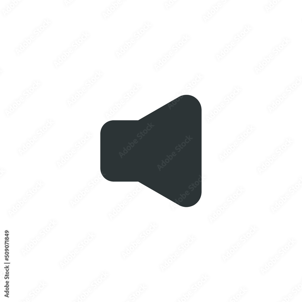 Vector sign of the speaker symbol is isolated on a white background. speaker icon color editable. Vector sign of the speaker symbol is isolated on a white background. speaker icon color editable.