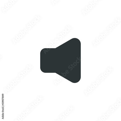 Vector sign of the speaker symbol is isolated on a white background. speaker icon color editable.