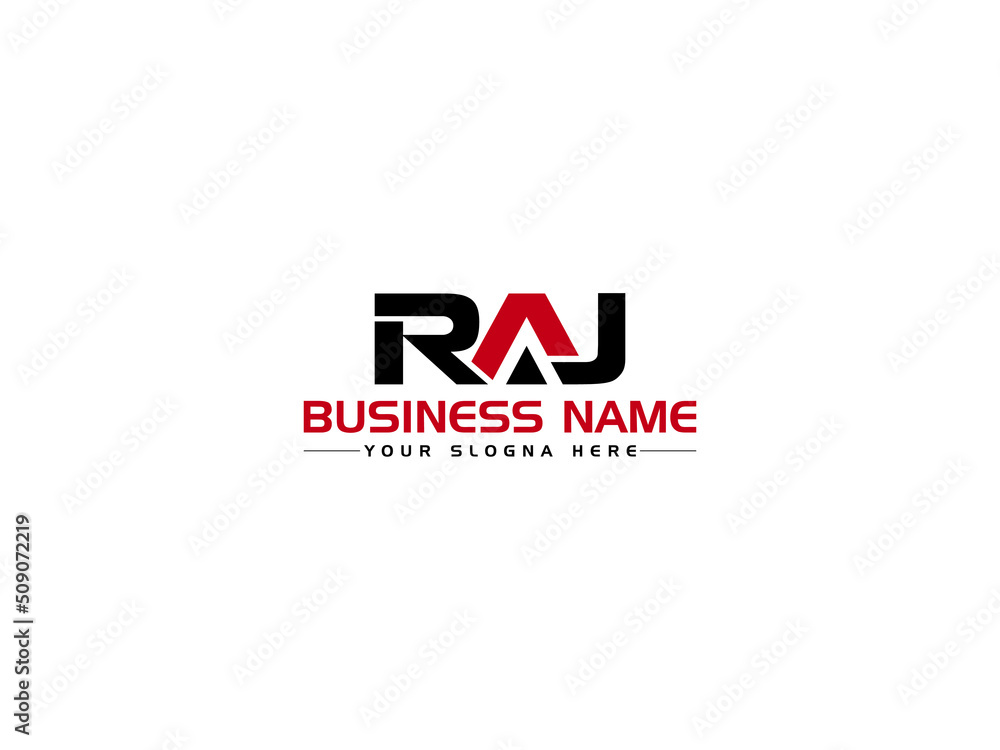 Letter RAJ Logo Icon Design, Creative ra Logo Letter Vector Art For All Kind Of use - obrazy, fototapety, plakaty 