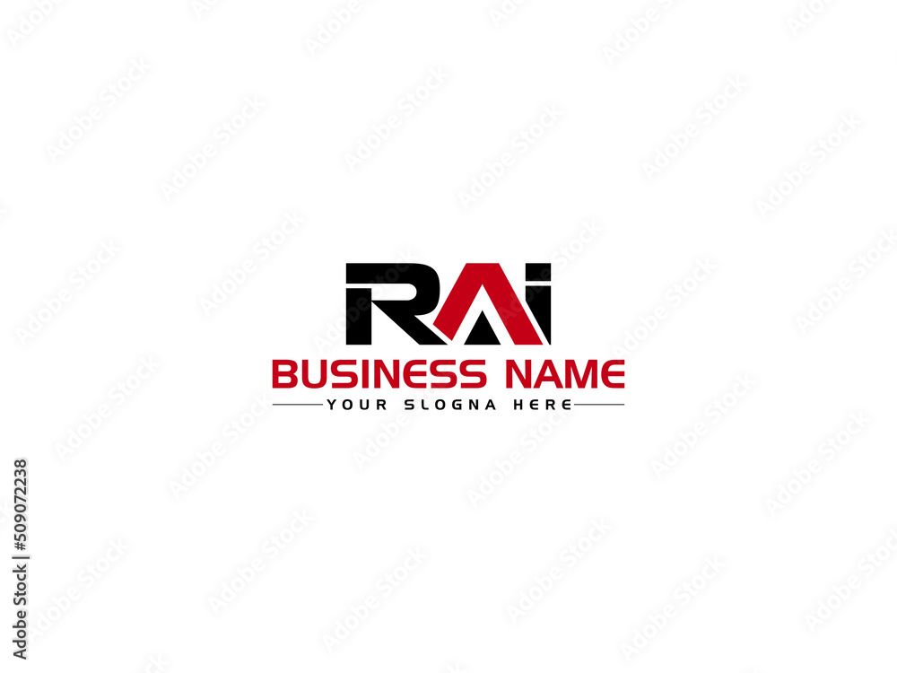 Letter RAI Logo Icon Design, Creative ra Logo Letter Vector Art For All Kind Of use - obrazy, fototapety, plakaty 
