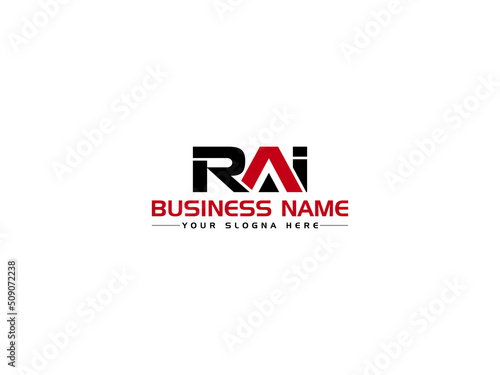 Letter RAI Logo Icon Design, Creative ra Logo Letter Vector Art For All Kind Of use photo
