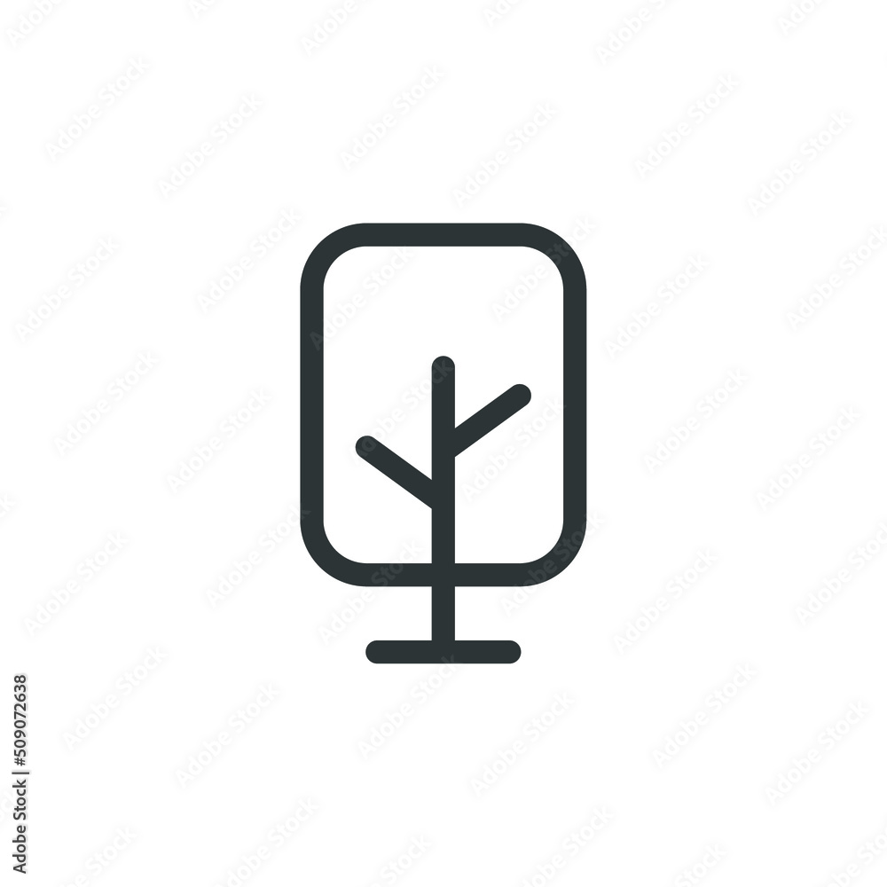 Vector sign of the tree symbol is isolated on a white background. tree icon color editable. Vector sign of the tree symbol is isolated on a white background. tree icon color editable.