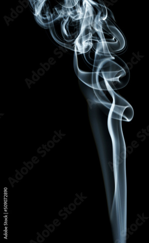 abstract shape smoke on black background