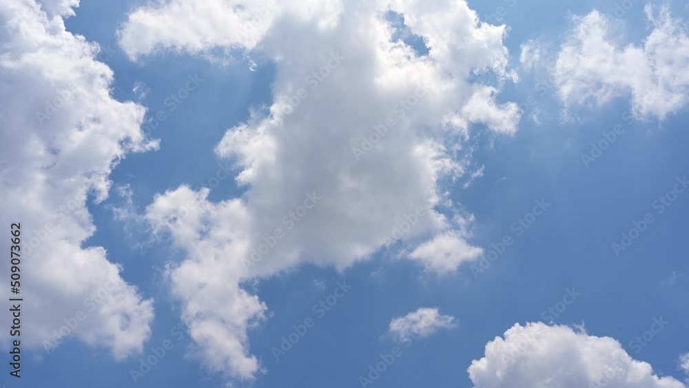 Timelapse of beautiful blue sky and white cloud with 4k resolution. The environment in the natural world. Timelapse of beautiful blue sky and white cloud with 4k resolution. The environment in the natural world.