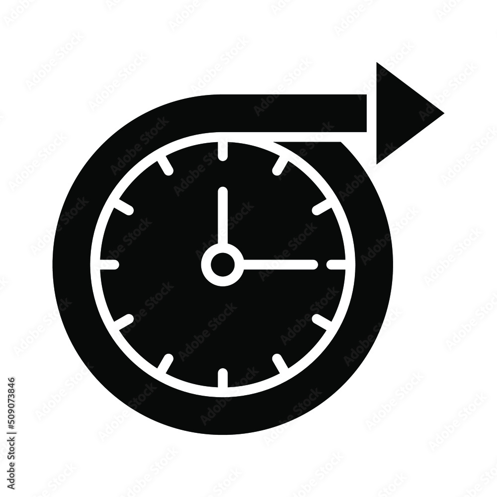 Long term icon. clock sign. vector illustration Long term icon. clock sign. vector illustration