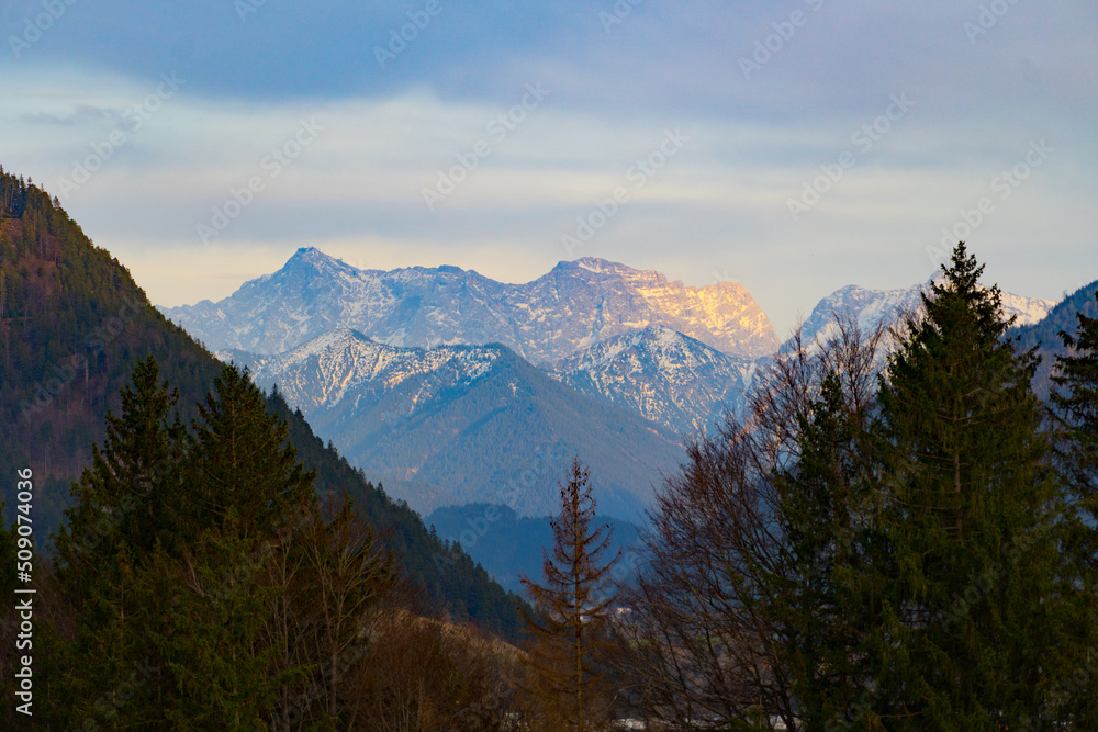 Obraz premium Wandern in Pfronten, Allgäu, Bayern