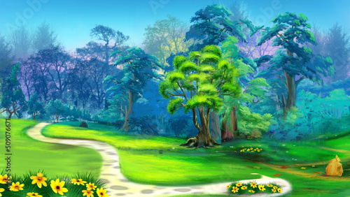 Well in the yard in the village