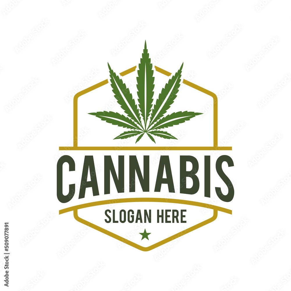 Cannabis Exclusive Logo Design template Cannabis Exclusive Logo Design template