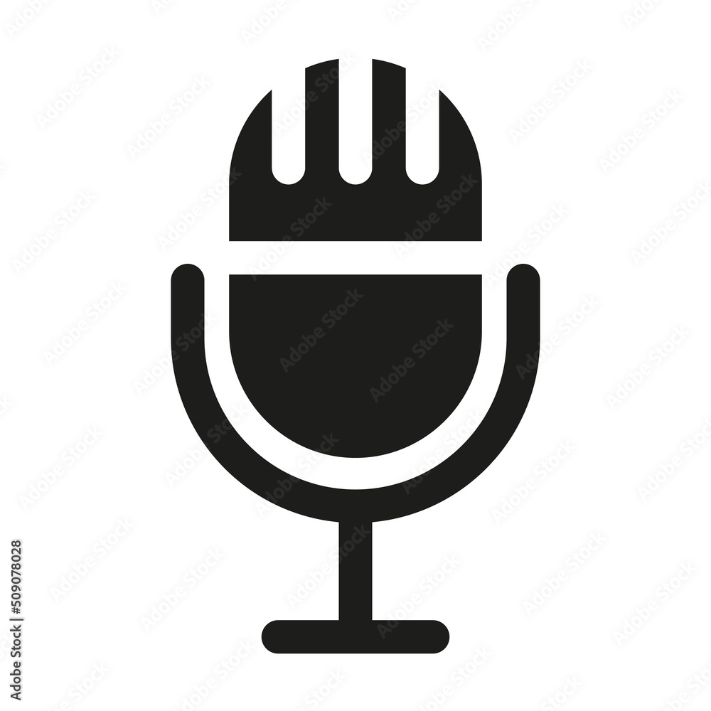 Microphone Icon. Microphone - recording Studio Symbol. Microphone Icon. Microphone - recording Studio Symbol.