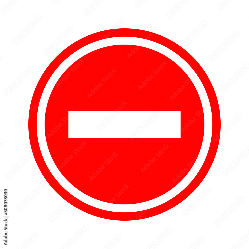 stop sign icon. No sign, red warning symbol. Not Allowed icon. stop sign icon. No sign, red warning symbol. Not Allowed icon.