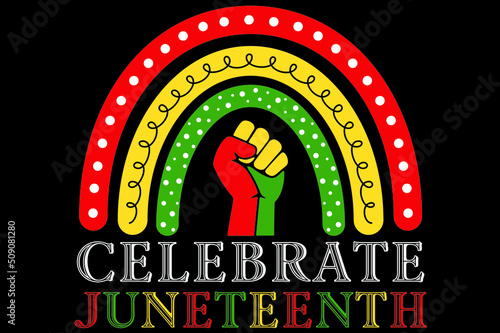 Juneteenth 19th June 1865 T-Shirt, African American Shirt, Afro American, Free-ish Since 1865, Juneteenth Shirt, Black History, Black Power, Black History Month, Celebrate Juneteenth T-Shirt Design photo