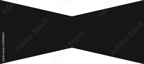 Happy Father's Day Bow Black and White Vector Icon.