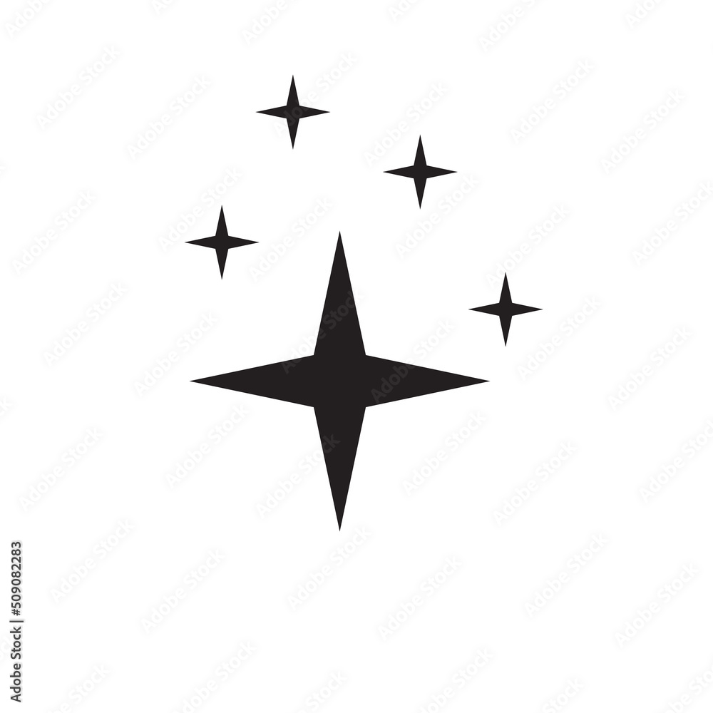 black stars scattered on a white background black stars scattered on a white background