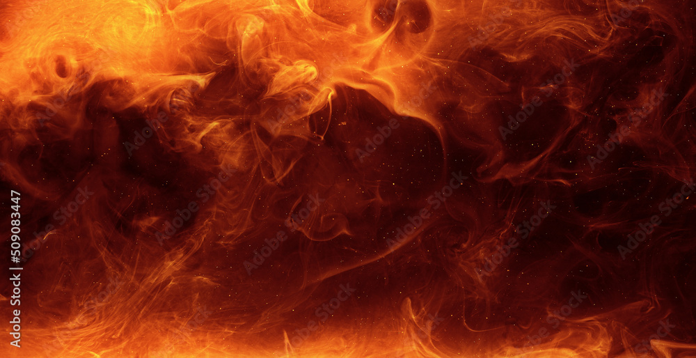 Fototapeta premium Ink water explosion. Burning toxic fumes effect. Abstract art background shot on Red Cinema camera 6k.