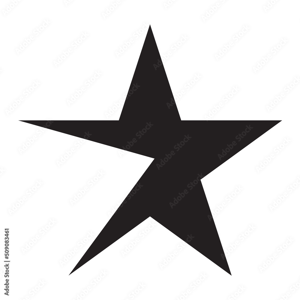 torn black star on a white background torn black star on a white background