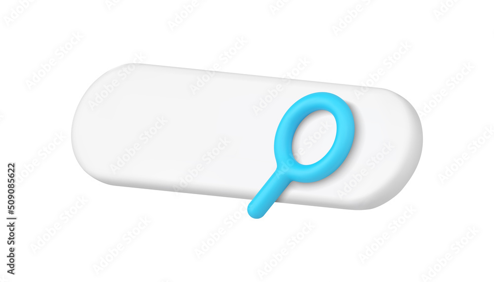 Internet searching digital field website browsing magnifying glass diagonal 3d icon vector Internet searching digital field website browsing magnifying glass diagonal 3d icon vector