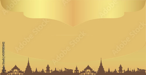 Gold thai background
