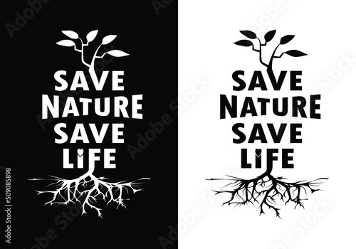 T-Shirt Design  template. Nature t shirt design Vector.