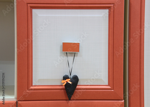 Decorative heart on the door knob