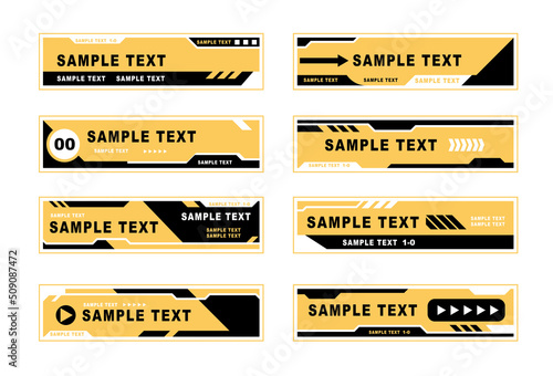 テロップ　フレーム　デザイン
