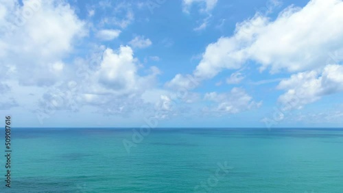 Wallpaper Mural Panoramic view blue sky and white clouds Torontodigital.ca