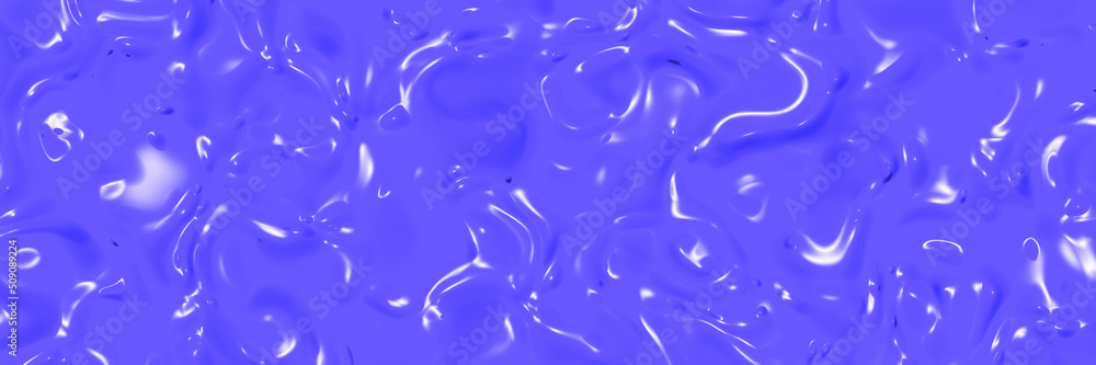 abstract texture of glass surface of blue. Glossy surface of water. Texture of liquid molten gold. Banner for insertion into site. Horizontal image. 3D image. 3D rendering. abstract texture of glass surface of blue. Glossy surface of water. Texture of liquid molten gold. Banner for insertion into site. Horizontal image. 3D image. 3D rendering.
