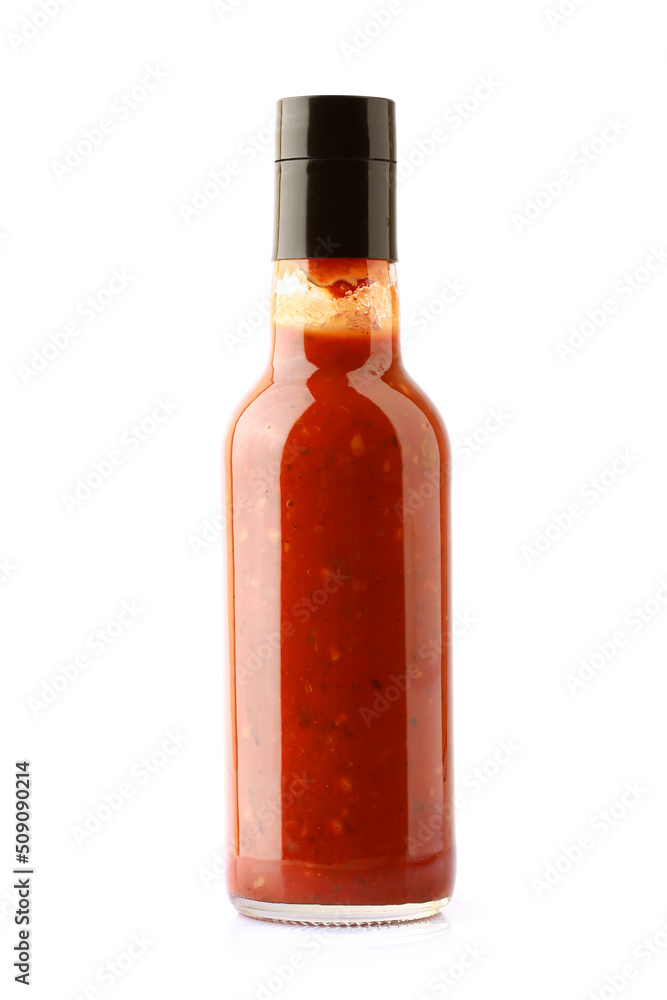 custom made wallpaper toronto digitalHot chili sauce bottle isolated on white background