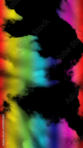 Swarms colorful smoke abstract background