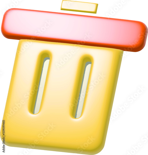 Wallpaper Mural garbage basket, Recycling bin, 3D rendering,  Torontodigital.ca