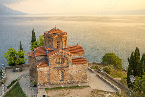 Church of St. John at Kaneo on the Lake Ohrid in Ohrid city, North Macedonia