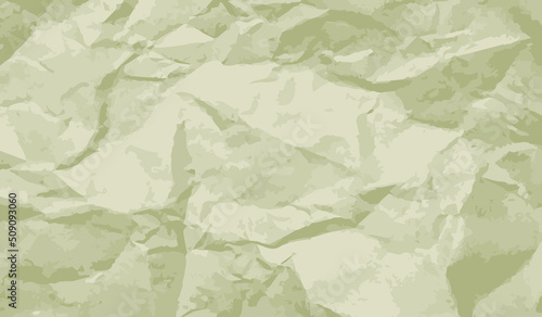 Close up wrinkled brown paper texture , vector background illustration