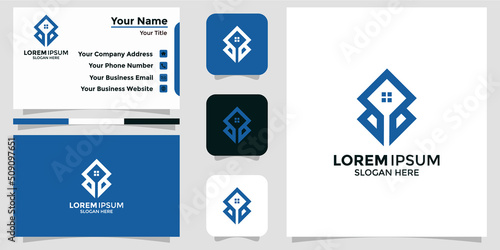 real estate design logo and branding card