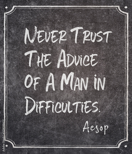 Never trust Aesop