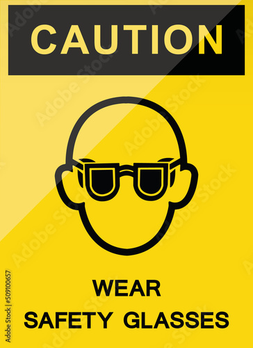 wear eye protection sign image
