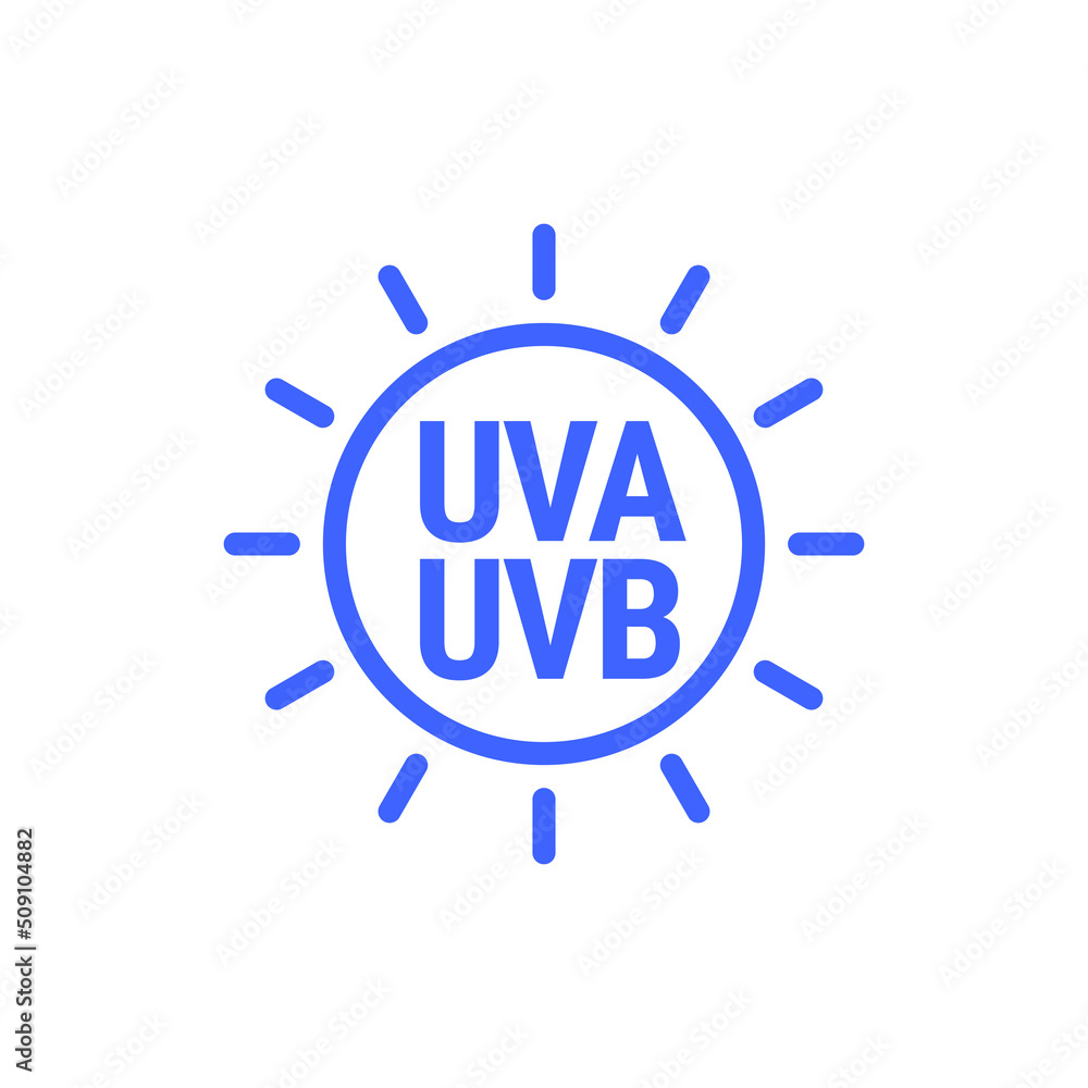 UV ultraviolet light vector icon badge