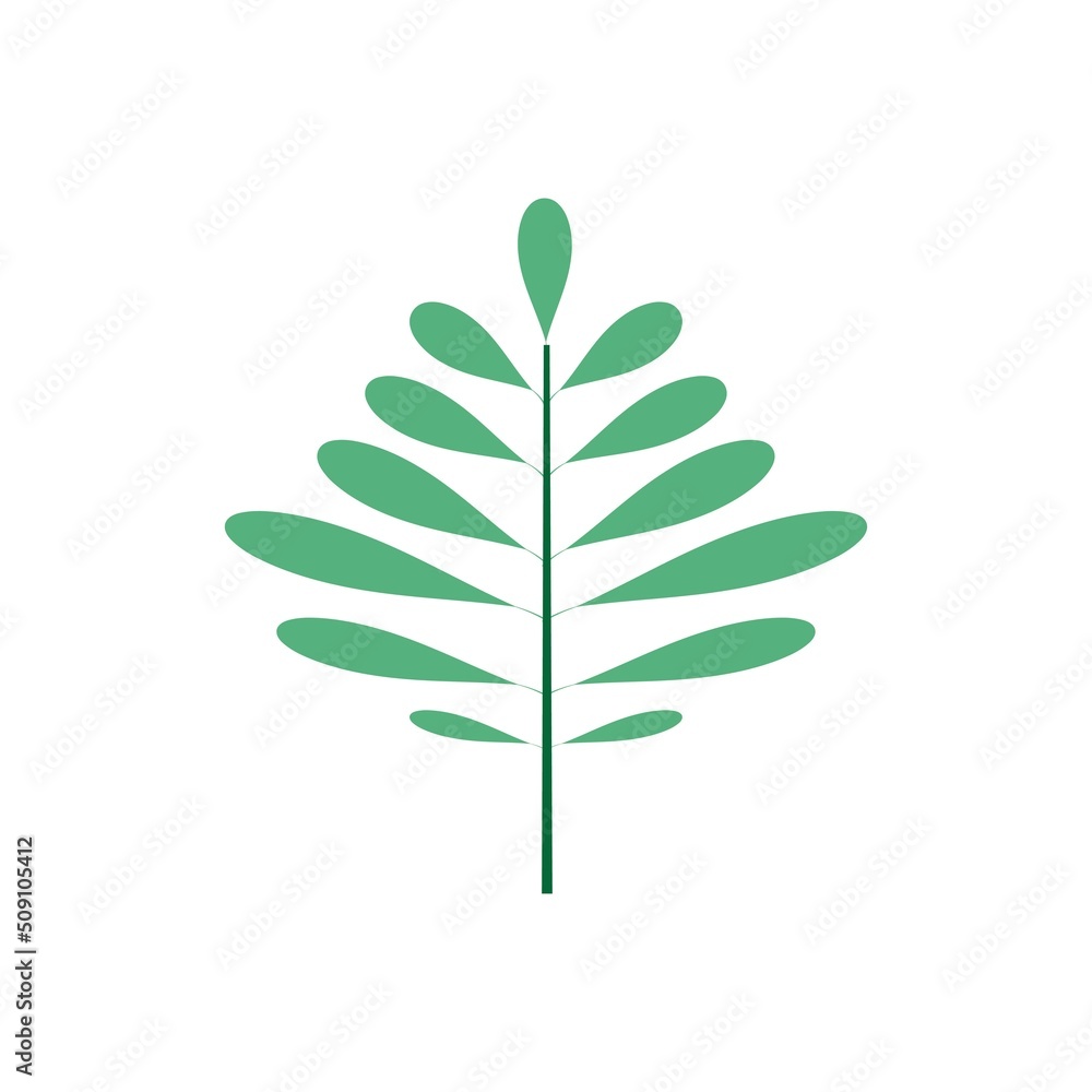 tropical leaf Vector icon design illustration Template tropical leaf Vector icon design illustration Template