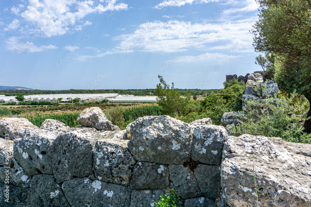 scenic views of Pydnai, which was probably once a small naval and military base fortress and guarded the very west end of Patara.