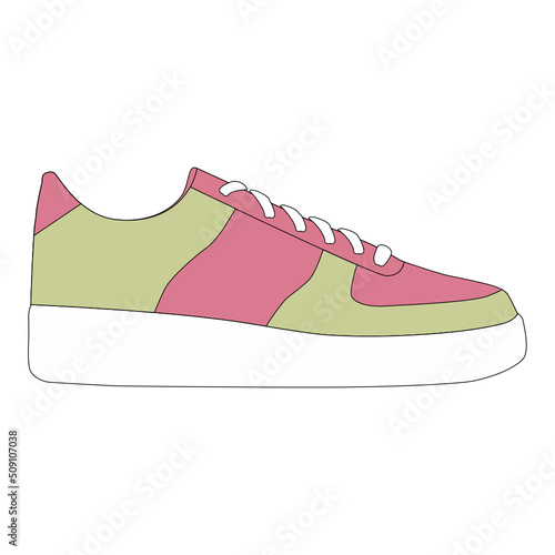 Sneakers illustration icon svg web ios android