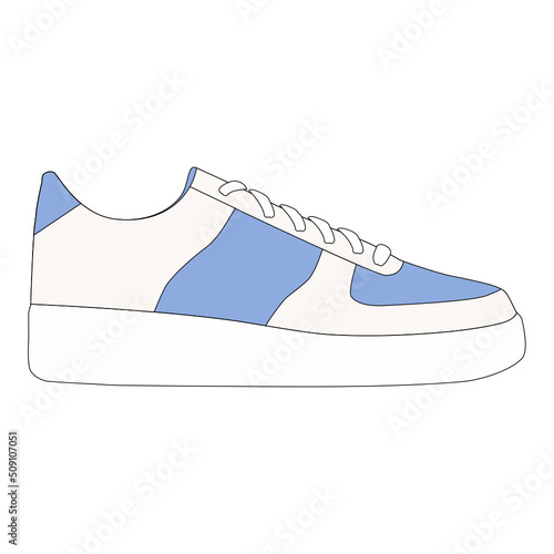 Sneakers illustration icon svg web ios android