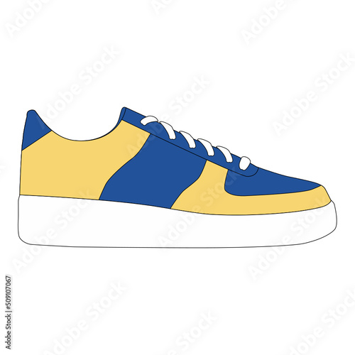 Sneakers illustration icon svg web ios android