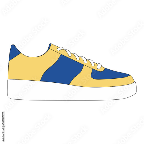Sneakers illustration icon svg web ios android