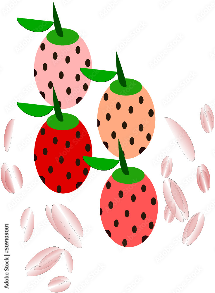 strawberry seamless pattern. strawberry seamless pattern.