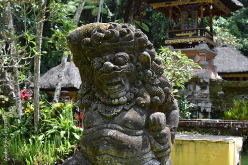 Fat Monkey God Statue at Pura Gunung Kawi, Bali