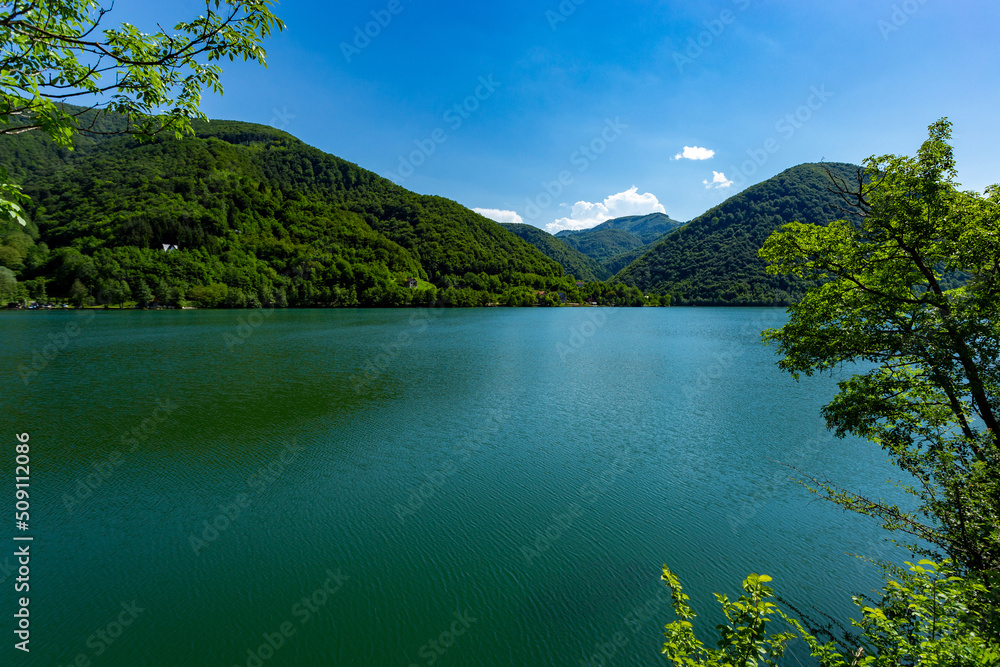 Mountain lake in the Balkan mountains. Bosnia and Herzegovina.
